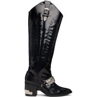 Toga Pulla Black Leather Tall Boots 252492F115000