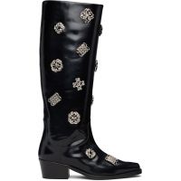 Toga Pulla Black Polido Tall Boots 252492F115002