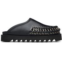 Toga Pulla Black Hoop Detail Slip-on Loafers 252492F121000