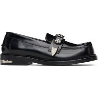 Toga Pulla Black Polished Leather Loafers 252492F121011