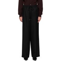 LE17SEPTEMBRE Navy Drawstring Easy Wool Trousers 252495F087003