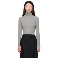 LE17SEPTEMBRE Gray Asymmetrical Turtleneck 252495F099001