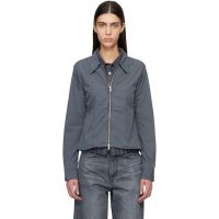Mfpen Gray Readers Zip Shirt 252505F109000