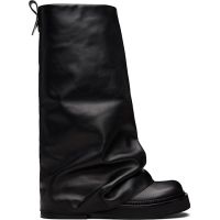 The Attico Black Robin Combat Boots 252528F114003