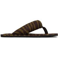 The Attico Khaki & Brown Indie Flip-Flops 252528F124000