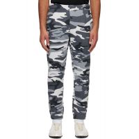 AAPE by A Bathing Ape Gray Logo Patch Sweatpants 252547M190009