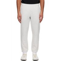 AAPE by A Bathing Ape Gray Logo Patch Sweatpants 252547M190010