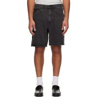 AAPE by A Bathing Ape Black AAPENOW Denim Shorts 252547M193024