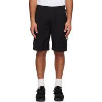 AAPE by A Bathing Ape Black AAPENOW Moonface Logo Cargo Shorts 252547M193025