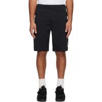AAPE by A Bathing Ape Black AAPENOW Moonface Logo Shorts 252547M193026