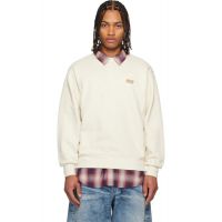 AAPE by A Bathing Ape Beige AAPENOW Moonface Crew Neck Sweatshirt 252547M204013