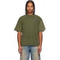 AAPE by A Bathing Ape Khaki AAPEUNVS Moonface Logo T-shirt 252547M213017
