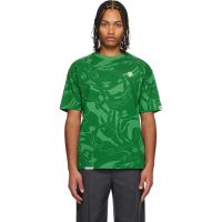 AAPE by A Bathing Ape Green Moonface Logo Camo T-shirt 252547M213035