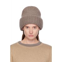 LISA YANG Taupe The Beatris Beanie 252581F014006
