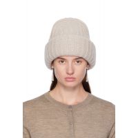LISA YANG Beige The Beatris Beanie 252581F014007