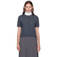 LISA YANG Navy Cashmere Cardigan 252581F095018