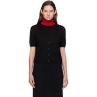 LISA YANG Black Cashmere Cardigan 252581F095020