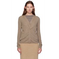 LISA YANG Taupe Vanna Cardigan 252581F095021