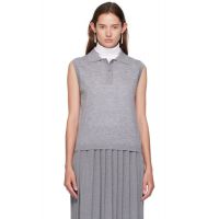 LISA YANG Gray Lise Polo 252581F108006