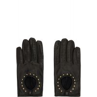 Ernest W. Baker Black Leather Driving Gloves 252600M135010