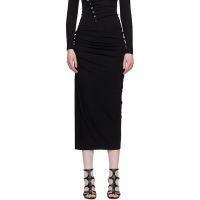 Rabanne Black Jersey Midi Skirt 252605F092000