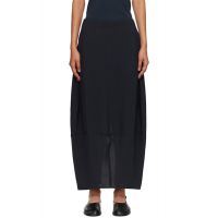 Studio Nicholson Navy Beni Midi Skirt 252608F092000