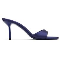 Paris Texas Navy Lidia Mule 70 Heeled Sandals 252616F125012