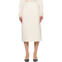 Rier White Walker Midi Skirt 252661F090000