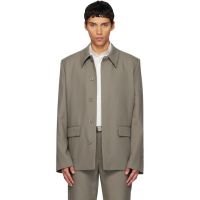 Rier Gray Wool Jacket 252661M180004