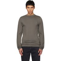 Rier Gray Roundneck Jersey Wool T-shirt 252661M201000