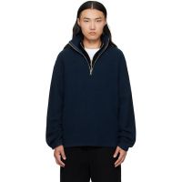 Rier Navy Fleece Sweater 252661M202001