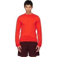 Rier Orange Roundneck Jersey Wool T-shirt 252661M213009
