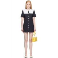 Sandy Liang Navy Rila Shirt Minidress 252677F052011