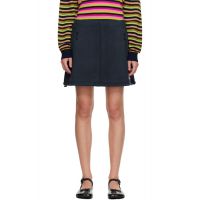 Sandy Liang Navy Polar Miniskirt 252677F090009