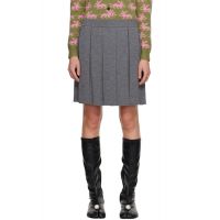 Sandy Liang Gray Fishers Midi Skirt 252677F092019