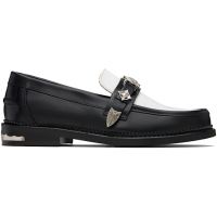 Toga Virilis SSENSE Exclusive Black & White Metal Loafers 252688M231014
