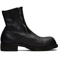 Guidi Black Horse Double Front Zip Boots 252703F113006