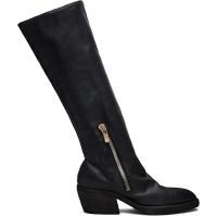 Guidi Black Soft Horse Side Zip Hi Boots 252703F114000
