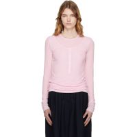 OPEN YY Pink Layered Lounge Henley 252731F110011