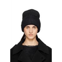 TOTEME Black Alpaca Knit Beanie 252771F014004