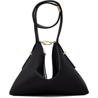 TOTEME Black Bevel Satin Wristlet Clutch 252771F044008