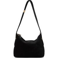 TOTEME Black Bevel Suede Wristlet Clutch 252771F044013
