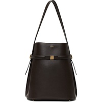 TOTEME Brown Belted Leather Bucket Bag 252771F048001