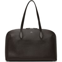 TOTEME Brown Grained-Leather Day Tote 252771F049000