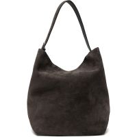 TOTEME Gray Belted Suede Tote 252771F049004