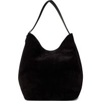 TOTEME Black Belted Suede Tote 252771F049005