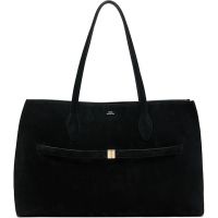 TOTEME Black Suede Lounge Tote 252771F049007