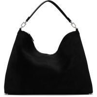 TOTEME Black Bevel Suede Tote 252771F049014