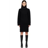 TOTEME Black Broad Turtleneck Minidress 252771F052010