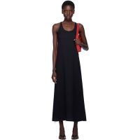 TOTEME Black Scoop-Neck Sable Midi Dress 252771F054002